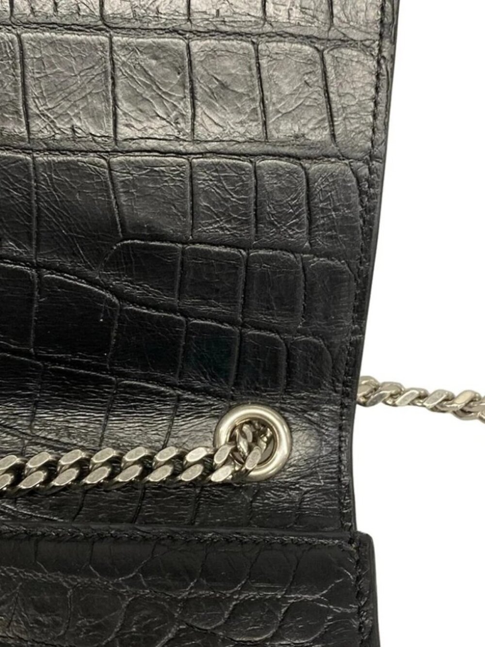 SAINT LAURENT PARIS Kate Medium 354119 Black Leather Shoulder Bag - Picture 9 of 15